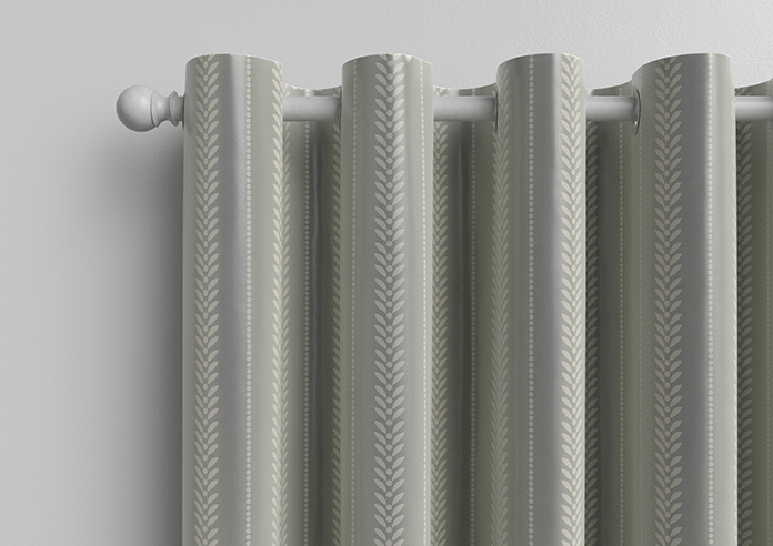 Laurel Stripe, Grey - Made to Measure Curtains - Image 12